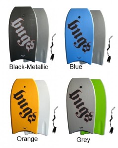 Bugz Bodyboards in 4 Farben